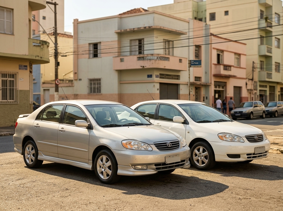 Corolla lidera sedãs usados de até 12 anos e Civic domina os mais antigos no IVU de julho
