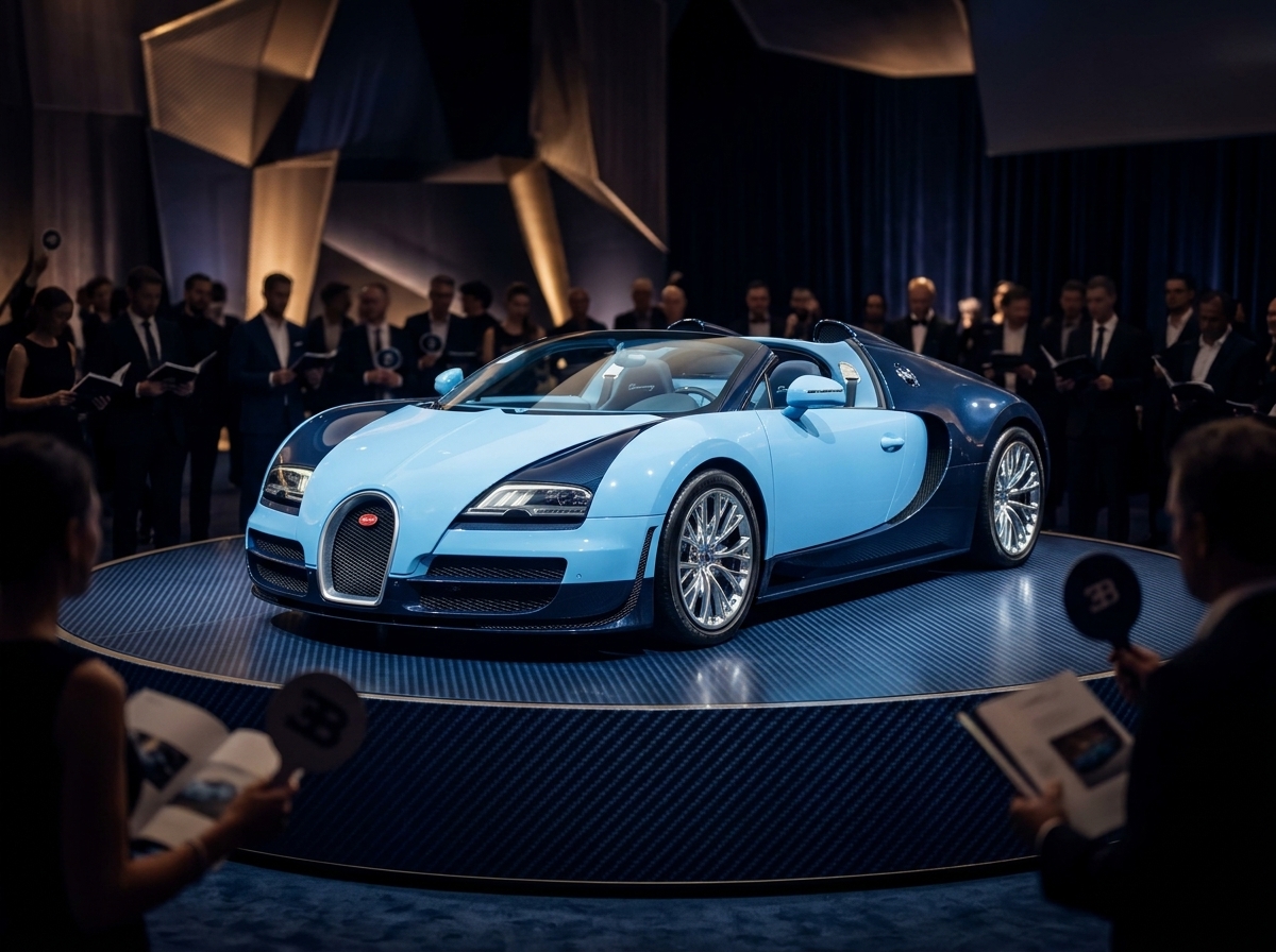 Bugatti Veyron raro bate recorde em leilão e é arrematado por R$ 26,7 milhões