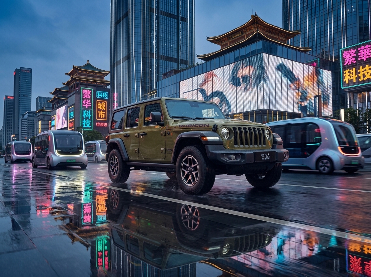 Jeep volta à China em parceria com a Dongfeng e promete elétricos com direção autônoma a partir de 2027