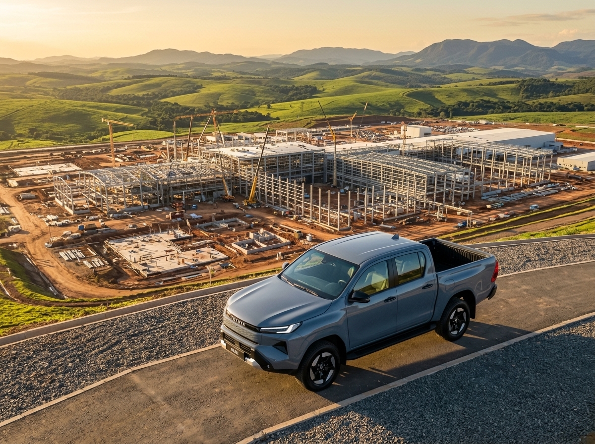 Toyota vai investir mais de R$ 5 bilhões em nova fábrica na América do Sul para enfrentar as montadoras chinesas