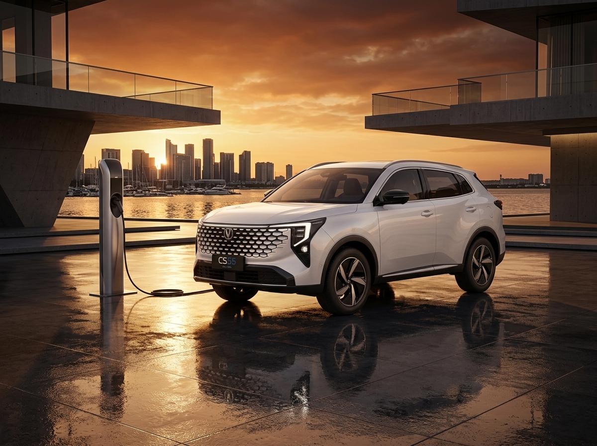 CAOA Changan CS55 PHEV flex chega em outubro com bateria LFP e dois motores