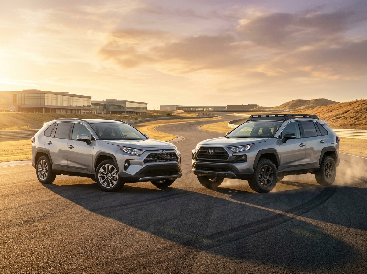 RAV4 híbrido plug-in enfrenta CR-V na pista da Quatro Rodas