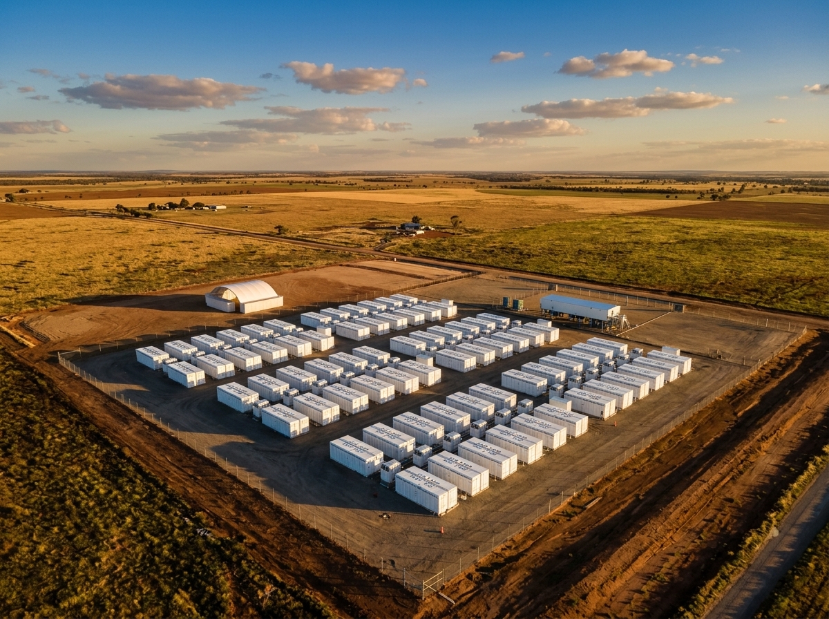 Austrália liga maior bateria de rede elétrica do país, com 144 Tesla Megapacks