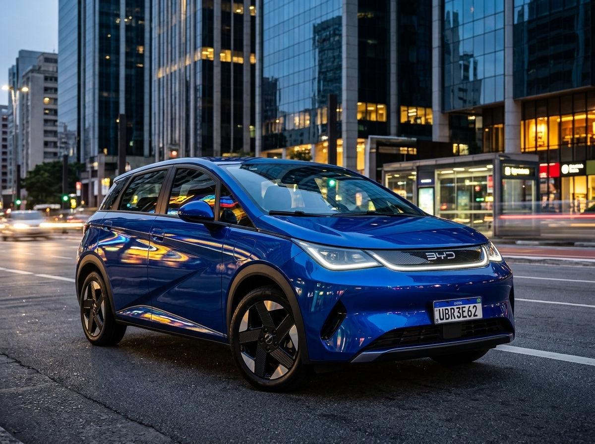 BYD Dolphin projeta recorde de emplacamentos em outubro, com alta de 55% sobre a média