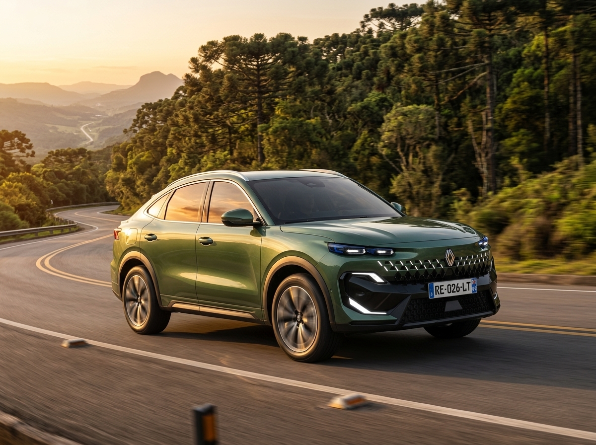 Renault Arkana de segunda geração será fabricado no Brasil com plataforma da Geely e sistema híbrido flex