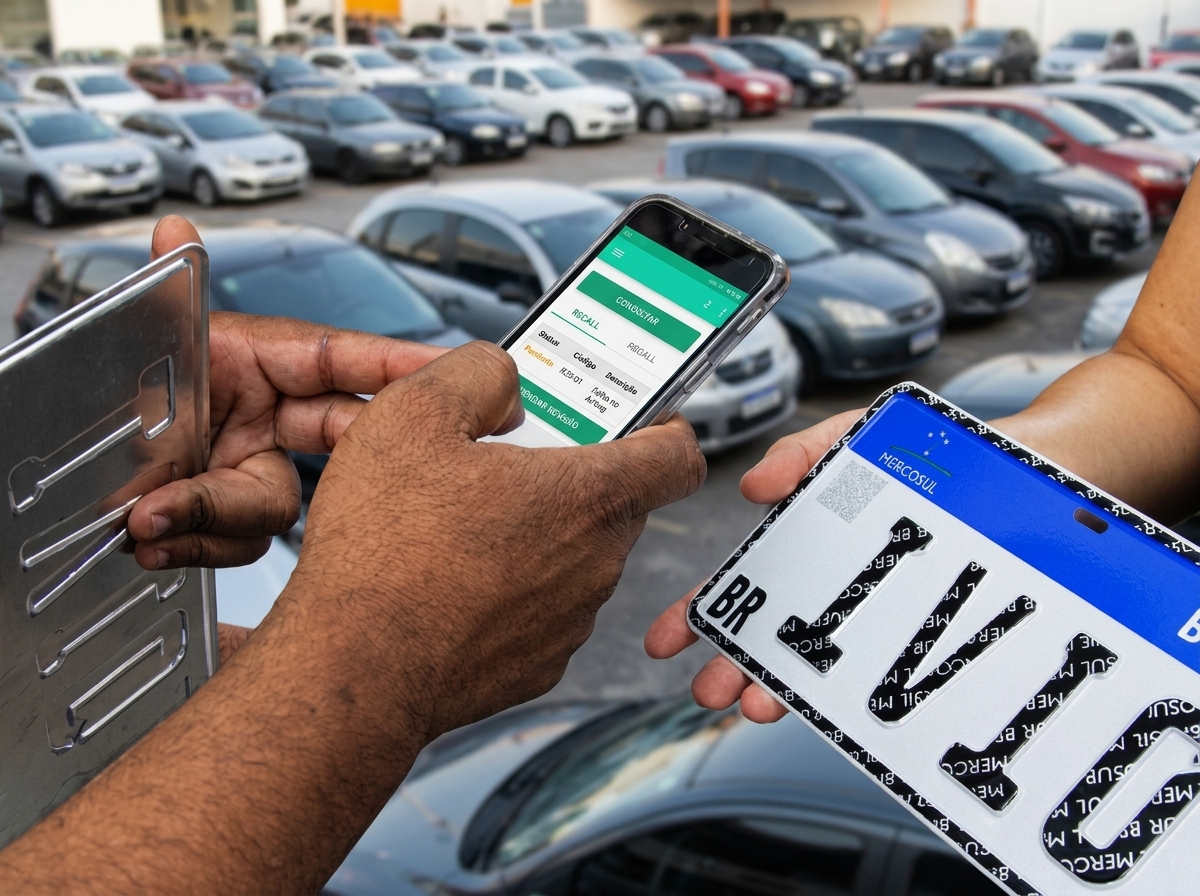 Portal da Senatran permite consultar recall pendente de carro usado só com placa ou chassi