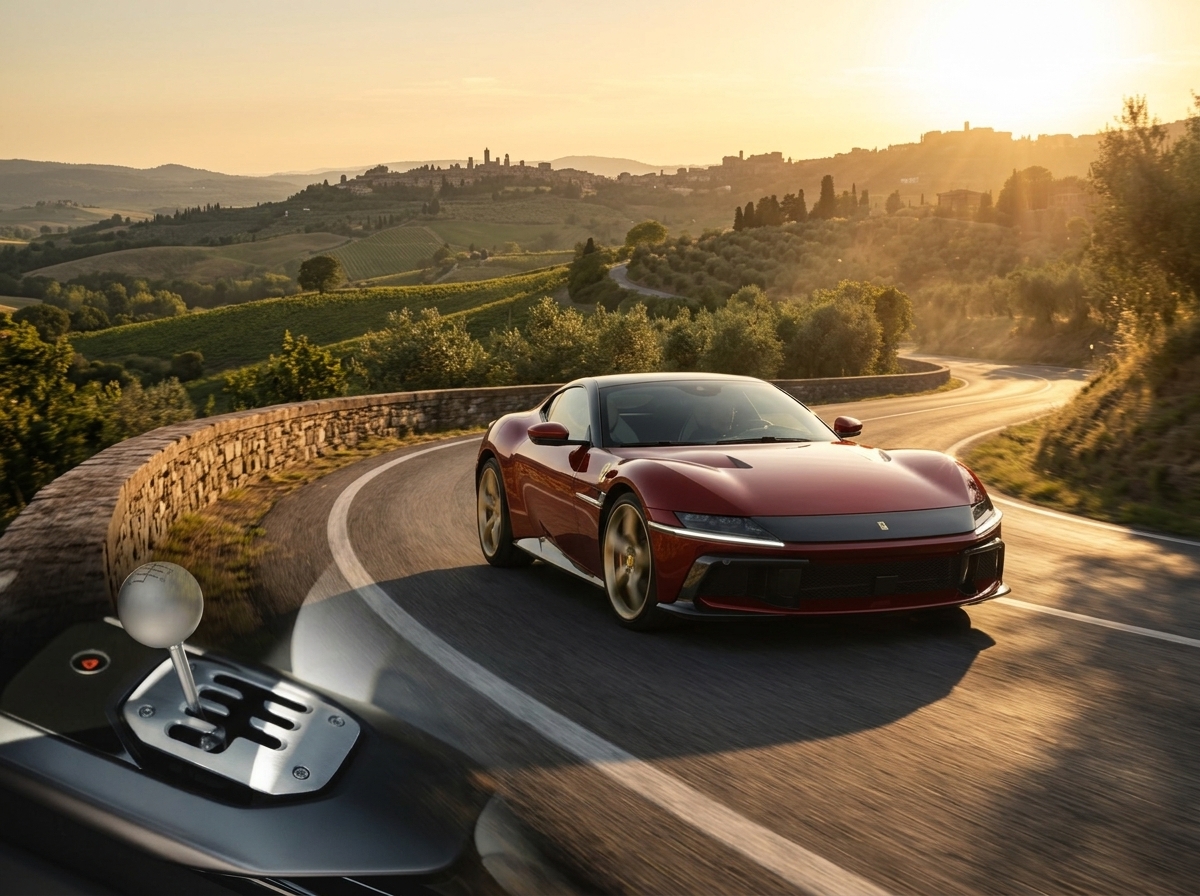 Ferrari 12Cilindri Manuale: como é dirigir o novo esportivo de 12 cilindros com câmbio manual