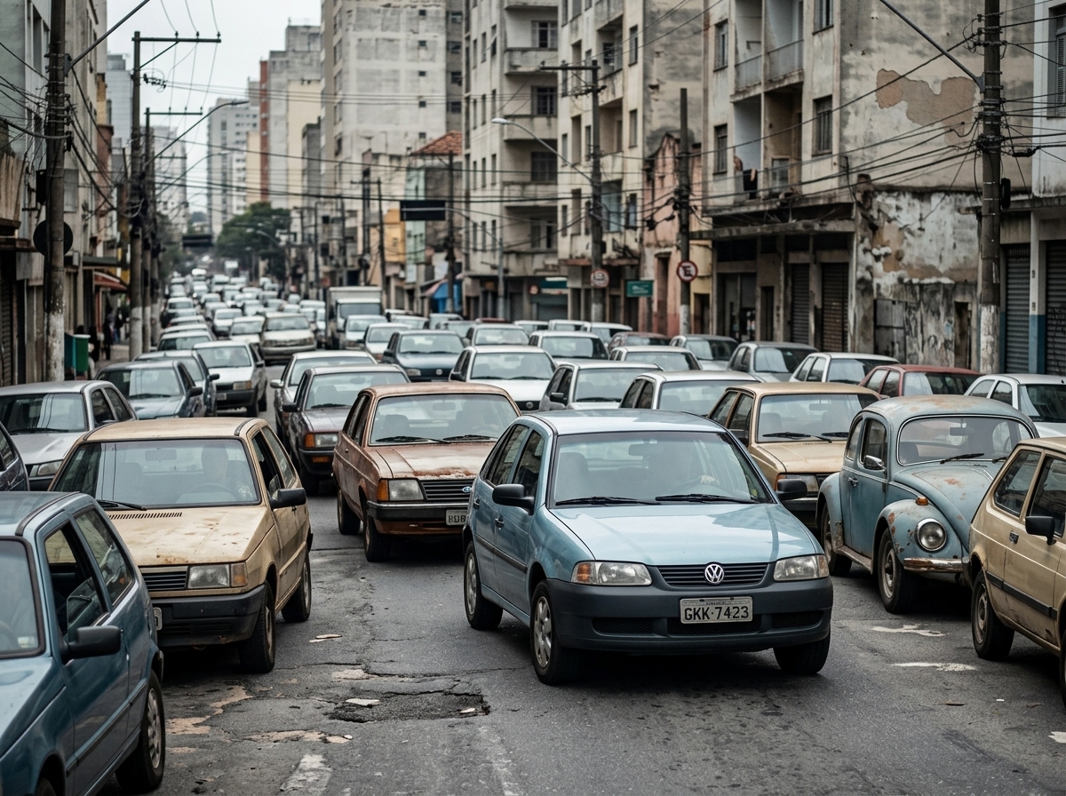 Rio Grande do Sul tem a frota mais velha do Brasil: 42% dos carros têm mais de 20 anos